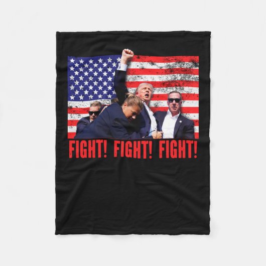 射撃戦 フリースブランケット (正面)