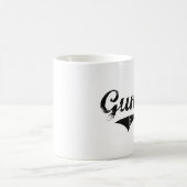 射撃手のクラシックなスタイルの名前 コーヒーマグカップ (中央)