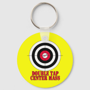 射撃練習場ターゲット中心点銃Keychain キーホルダー