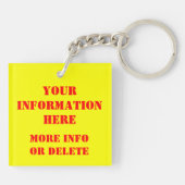 射撃銃の制御 キーホルダー (裏面)