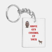 射撃銃の制御 キーホルダー (正面左)