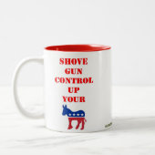 射撃銃の制御 ツートーンマグカップ (左)
