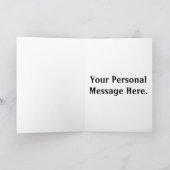 射撃、発砲のロケットカスタムなメッセージカード カード (内部)