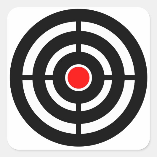 射撃、 発砲アーチェリー標的 スクエアシール (正面)