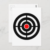 射撃、 発砲アーチェリー標的 ポストカード (正面/裏面)