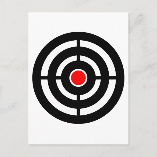 射撃、 発砲アーチェリー標的 ポストカード (正面)