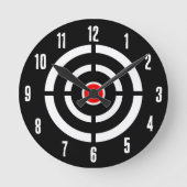 射撃、 発砲アーチェリー標的 ラウンド壁時計 (正面)