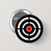 射撃、 発砲アーチェリー標的 缶バッジ (正面&裏面)