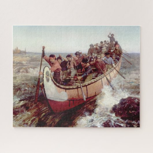 射撃、 発砲ザラピッドバイフランスアンホプキンス ジグソーパズル (横)