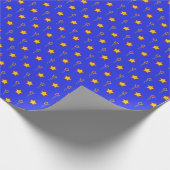 射撃、 発砲スターはっきりしたお祝いギフトラップ ラッピングペーパー (角)