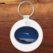 射撃、 発砲スターオーバーナイトランドスケープ キーホルダー (正面)