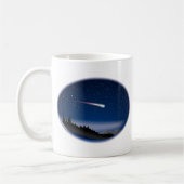 射撃、 発砲スターオーバーナイトランドスケープ コーヒーマグカップ (左)