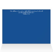 射撃、 発砲スターシルバークロスクリスマスカード (内部横(上))