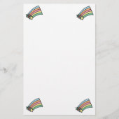 射撃、 発砲スターズとレインボースタディティ 便箋 (正面)