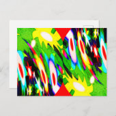 射撃、 発砲スターズアート ポストカード (正面/裏面)