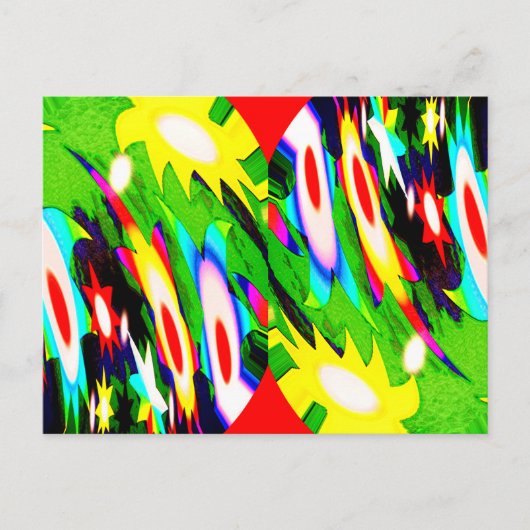 射撃、 発砲スターズアート ポストカード (正面)