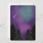 射撃、 発砲スターズウォーターカラー結婚式招待状 招待状 (裏面)