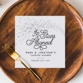 射撃、 発砲スターズザスターズアラインドカップルシャワー スタンダードカクテルナプキン