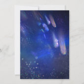 射撃、 発砲スターズシテリア銀河系結婚式招待状 招待状 (裏面)