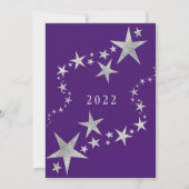 射撃、 発砲スターズニューイヤーズ招待状 招待状 (裏面)