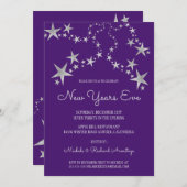 射撃、 発砲スターズニューイヤーズ招待状 招待状 (正面/裏面)