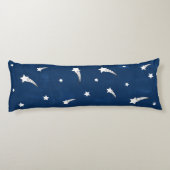 射撃、 発砲スターズネイビーブルーウォーター色 ボディピロー (裏面)