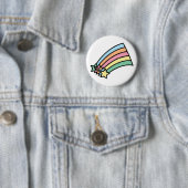 射撃、 発砲スターズレインボーボタン 缶バッジ (インサイチュ)