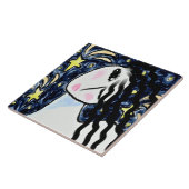 射撃、 発砲スターズ抽象芸術デジ絵画タル タイル (側面)