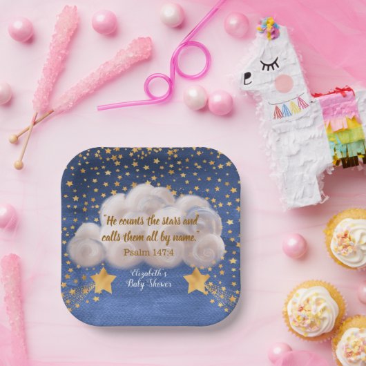 射撃、 発砲スターツインベビーシャワー ペーパープレート (パーティー)