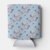 射撃、 発砲スターツ&カムツパステルブルービールスリーブ 缶クーラー (裏面)