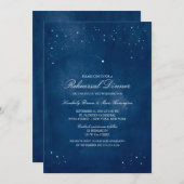 射撃、 発砲スターブルーウォーター色 |の結婚リハーサル 招待状 (正面/裏面)