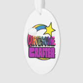 射撃、 発砲スターレインボー素晴らしクラフター オーナメント (正面)