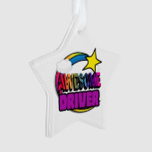 射撃、 発砲スターレインボー素晴らしドライバ オーナメント (正面)