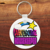 射撃、 発砲スターレインボー素晴らしハウスキーパー キーホルダー (正面)