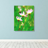 射撃、 発砲スターワイルドフラワーズインミッショントレイルズパーク キャンバスプリント (インサイチュ (ウッドフロア))