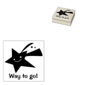 射撃、 発砲スター先生カスタムゴムスタンプ ラバースタンプ (押印)