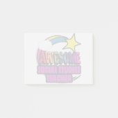 射撃、 発砲スター素晴らしソーシャル勉強先生 ポストイット (正面)