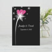 射撃、 発砲スター結婚式招待状 招待状 (スタンド正面)