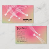 射撃、 発砲スター – ソフトグラデーション名刺 名刺 (正面/裏面)