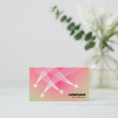 射撃、 発砲スター – ソフトグラデーション名刺 名刺 (スタンド正面)