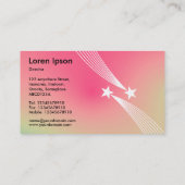 射撃、 発砲スター – ソフトグラデーション名刺 名刺 (裏面)