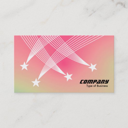 射撃、 発砲スター – ソフトグラデーション名刺 名刺 (正面)