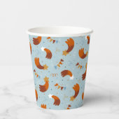 射撃、 発砲スター&紙吹雪お祝いブルー 紙コップ (裏面)