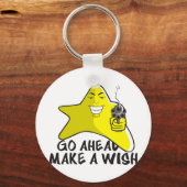 射撃、 発砲スターTシャツ キーホルダー (正面)