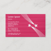 射撃、 発砲スターv2 – クリムゾンテクスチャ上の白 名刺 (裏面)