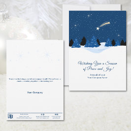 射撃、 発砲スターWinterscapeビジネスホリデーカード