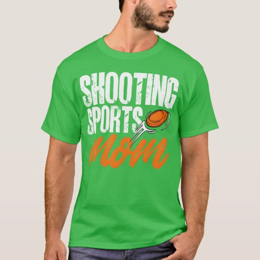 射撃、 発砲スポーツモーラップ射撃、 発砲女性クレイ女の子ボー Tシャツ (正面)