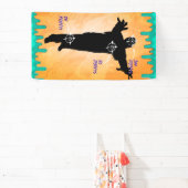 射撃、 発砲ターゲットゾンビバースデーパーティバナー 横断幕 (インサイチュ)