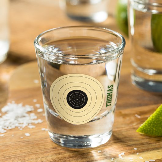 射撃、 発砲ターゲットパーソナライズされたショットガラス ショットグラス