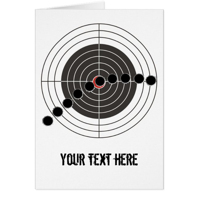 射撃、発砲ターゲット上の機関銃弾痕 (正面)